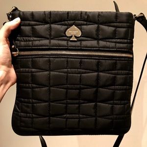 Black Vinyl/Pat Leather Kate Spade Crossbody